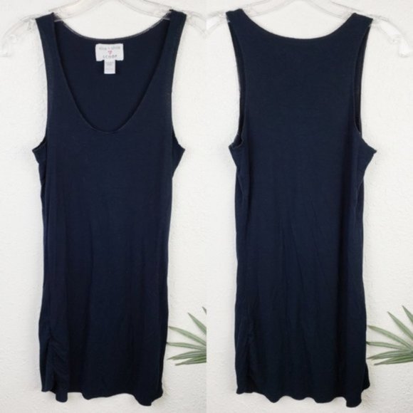 Alice + Olivia Love Scoop Rayon blend Tank Tunic Dress Ruched size S - Picture 1 of 7